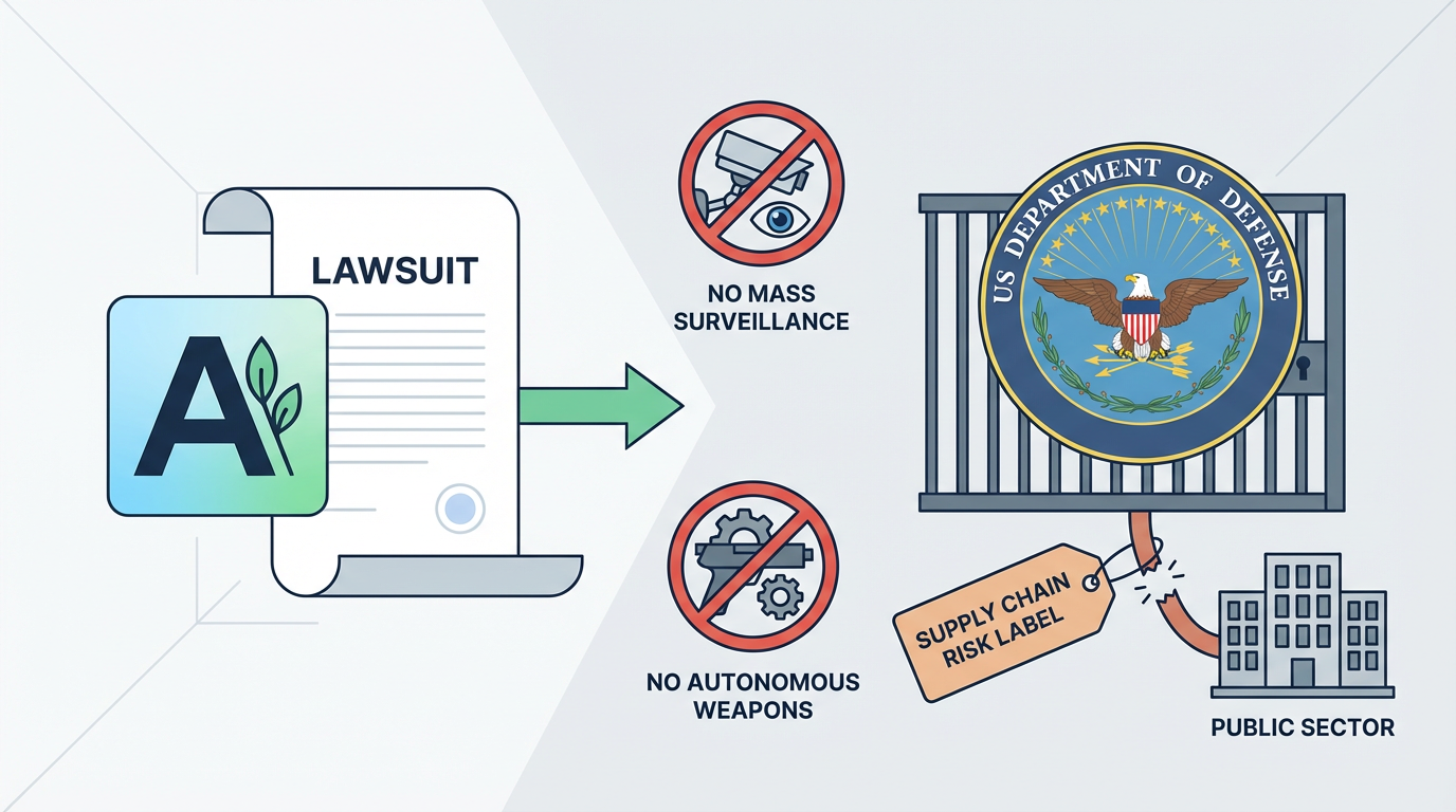 עכשיו זה רשמי: הסכסוך עולה בדרגה: Anthropic תובעת את משרד הביטחון האמריקאי